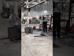 Tela de fio de gabião de tipo de tecelagem torcida com revestimento de zinco de 220-300 g/m2