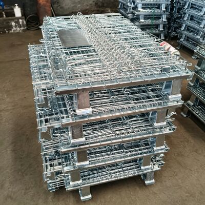Standardized Warehousing And Turnover Equipment Welded From High-strength Metal Wires.