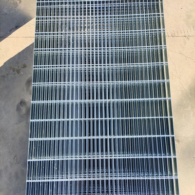 Welded Heavy Steel Grating Hot Dip Galvanized Cross Bar 6x6mm