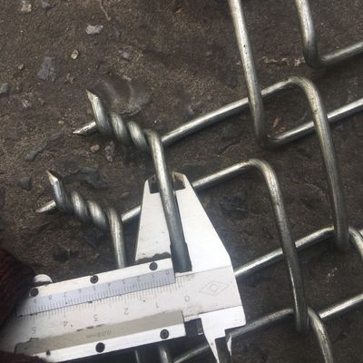 Altura 1,5m Fazenda 4,0mm Diâmetro de fio Chain Link Cercas galvanizadas