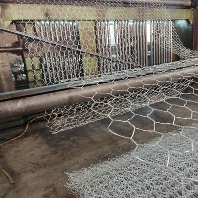 120x150mm de fio galvanizado duplo torcido rede de fio hexagonal cestas de rocha