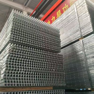 Escalinhas de grades de aço, superfície dentada Antiderrapante