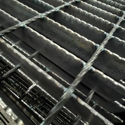 PVDF Pintura de resistência Industrial de aço Grating Plate 8mm Bar de rolamento