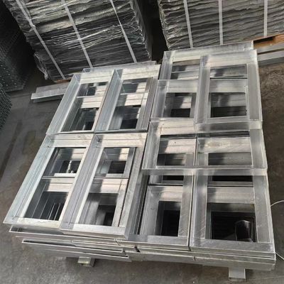 30 mmx30 mm Pitch 3 mm Grades de aço com superfície galvanizada