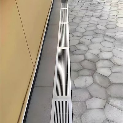 Grelhas de barras de alumínio de 900 mm de largura com acabamento anodizado