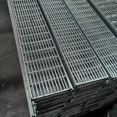 Grelhas de aço industrial modernas com espessura de barra transversal de 3 mm