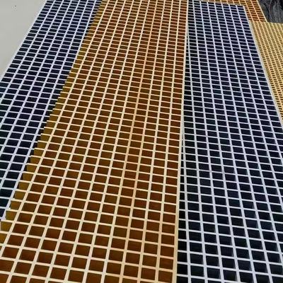 Folhas de grelha de fibra de vidro resistentes aos raios UV de forma personalizada para construção