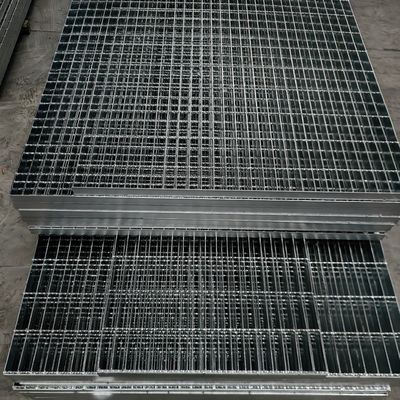 Grelhas de aço industrial de tamanho de barra transversal de 6 mm para construção de aço pesado de garagem